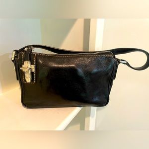 Vintage Black Leather Michael Kors Purse